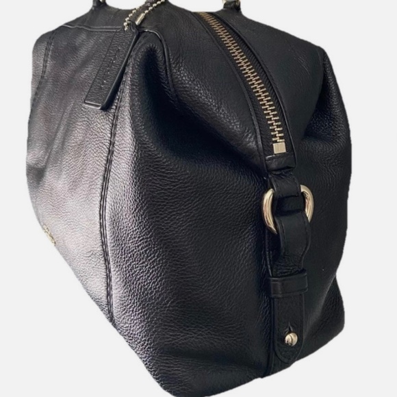 COACH Lennox 2Way Leather Tote Satchel Blue - Picture 15 of 16